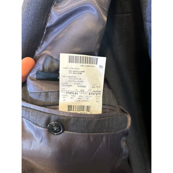 Ermenegildo Zegna x Saks Fifth Ave Charcoal Grey Suit - 40L/33W Slim fit - Picture 7 of 10